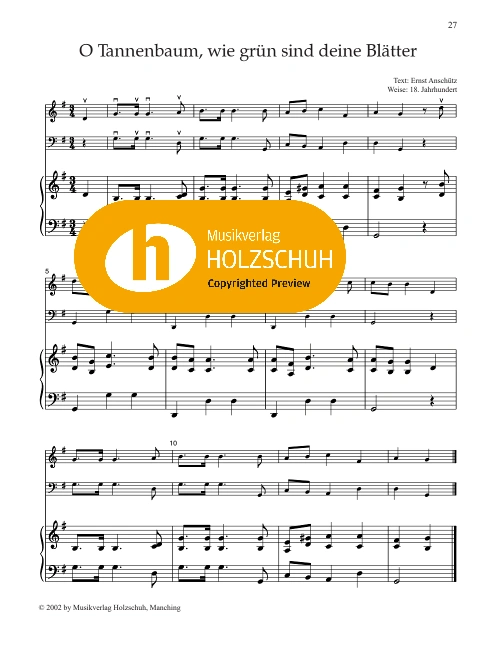 O Tannenbaum, wie grün sind deine Blätter